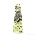 Serpentine with Pyrite Polished Point from Peru | Venusrox