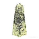 Serpentine with Pyrite Polished Point from Peru | Venusrox